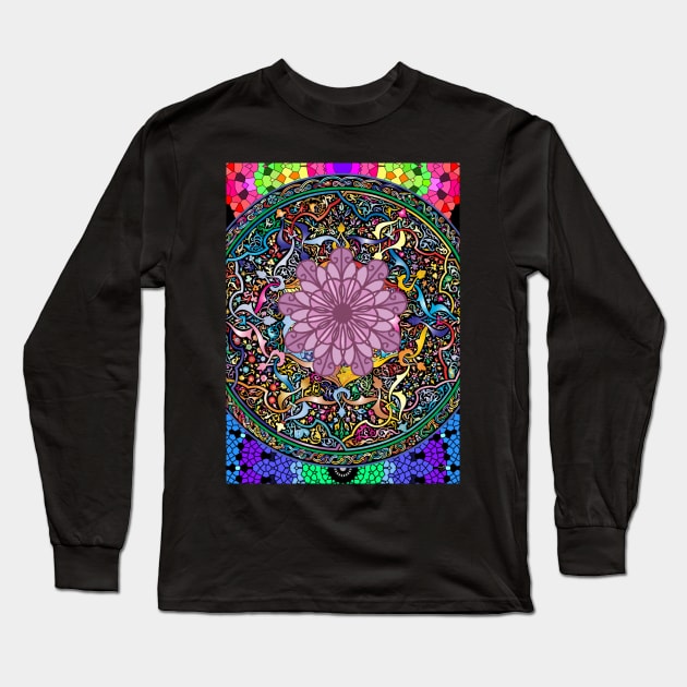 Lotus Long Sleeve T-Shirt by Rene Martin